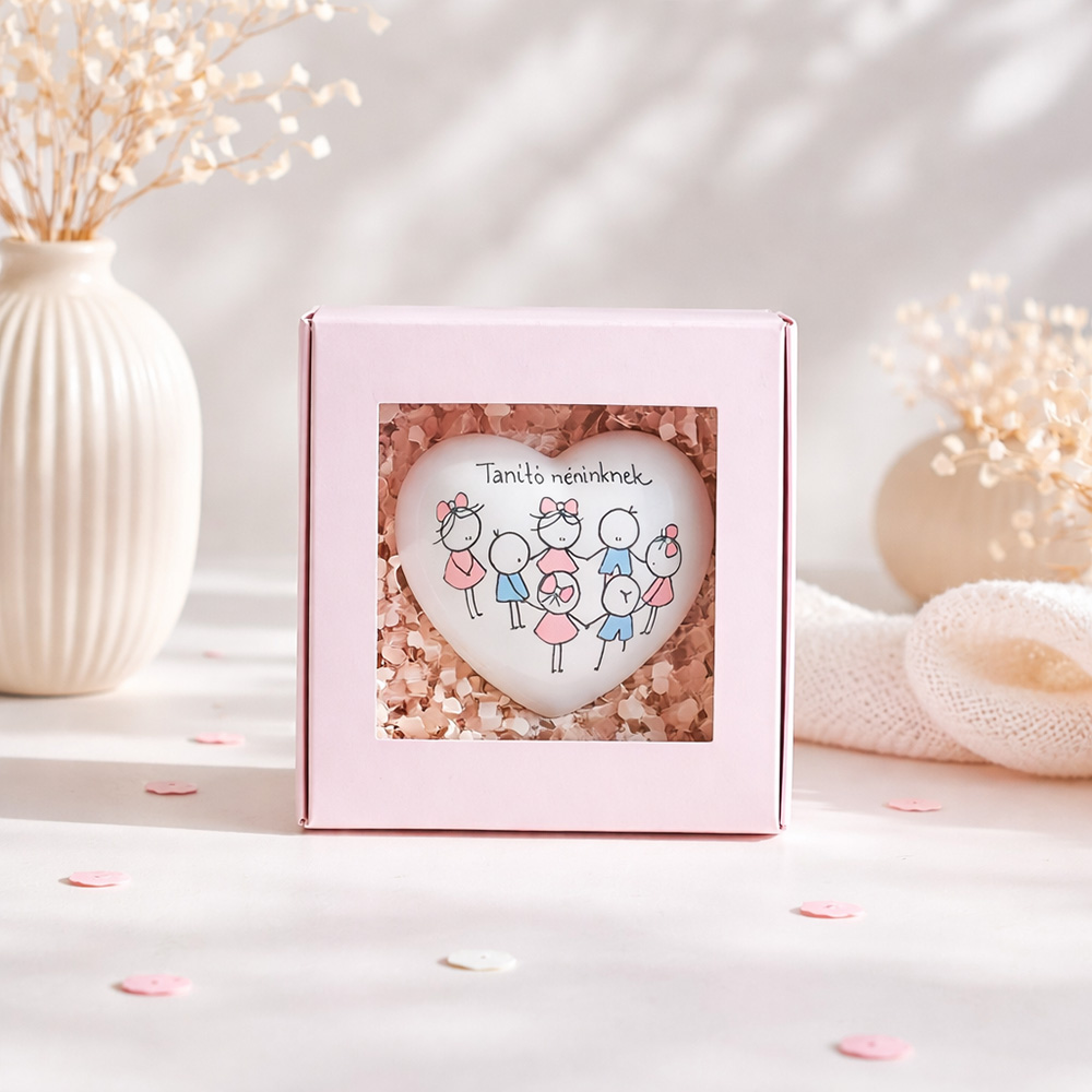 Ajándék pedagógusoknak - személyre szabható szív díszdobozban - Image 5