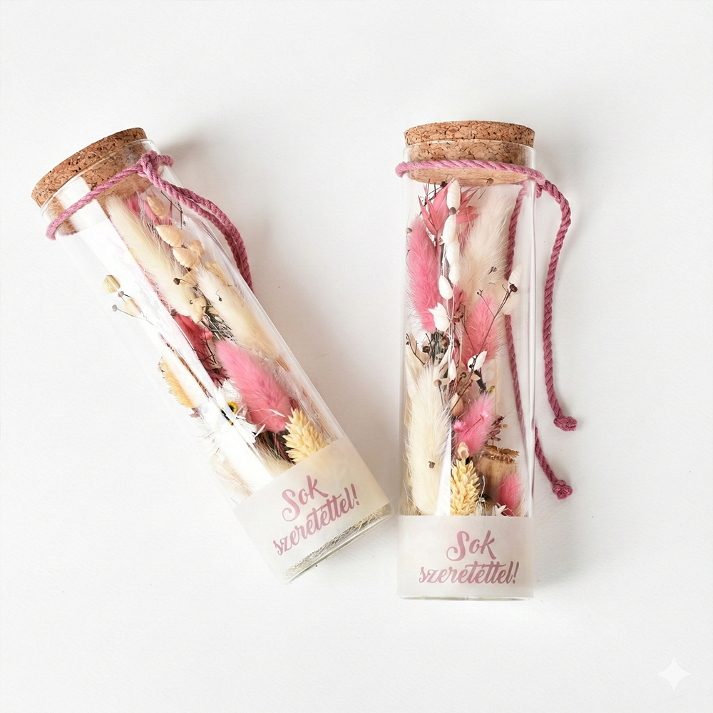 Szárazvirág üveg ajándék hölgyeknek - Image 2