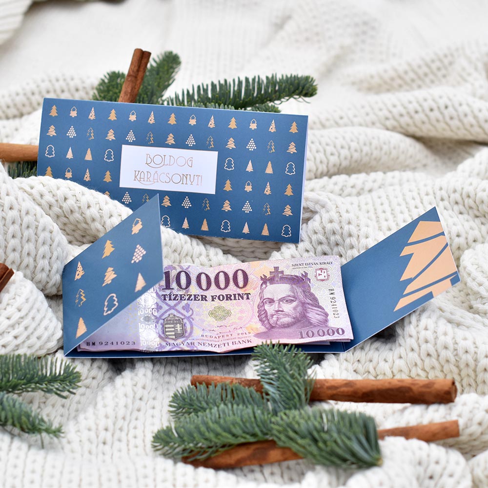 Karácsonyi pénzátadó boríték idézettel
