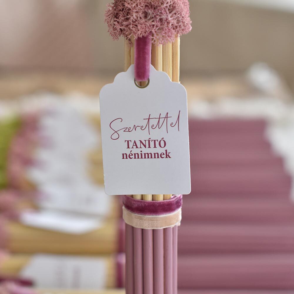 Pedagógus ajándék – rattan pálcás tulipán mályva színű