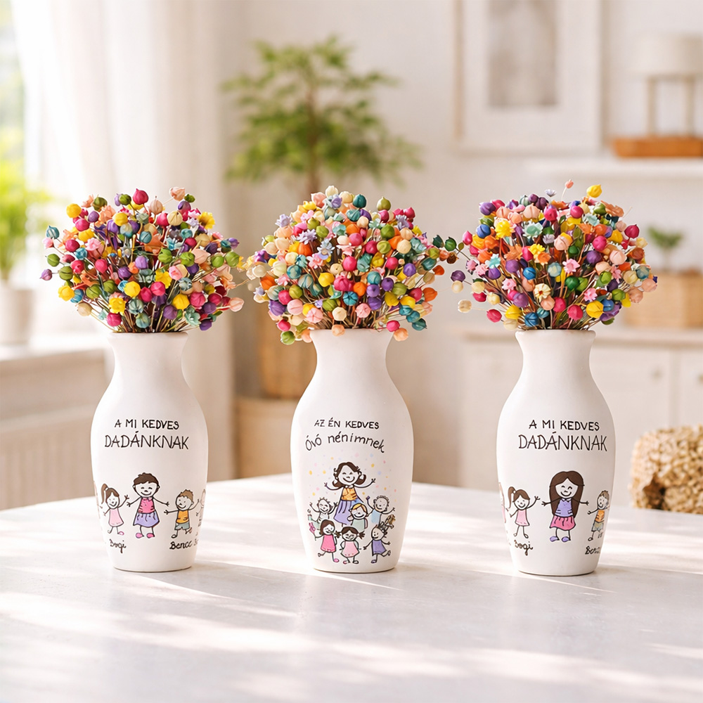 Pedagógusoknak ajándék - egyedileg írható váza