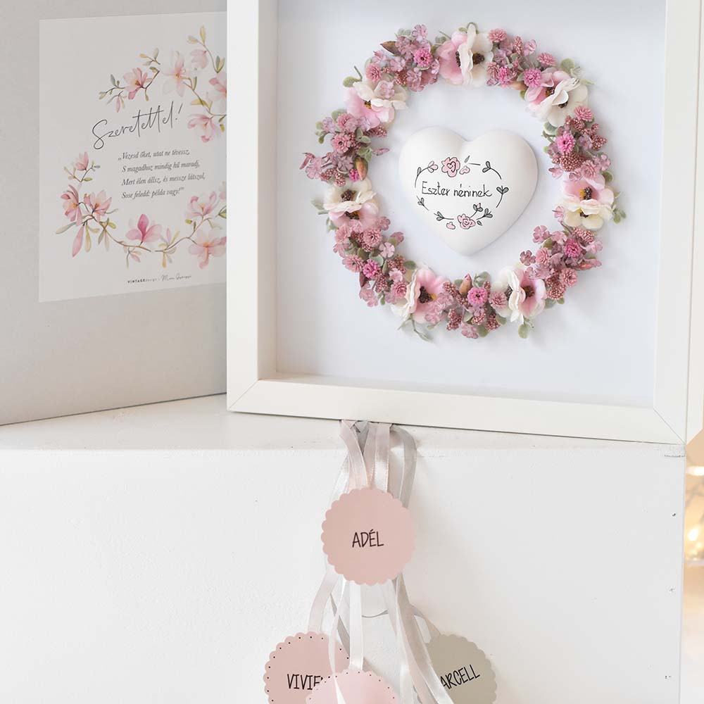 Egyedi pedagógus ajándék - 3D virágos képkeret LED világítással - Image 7