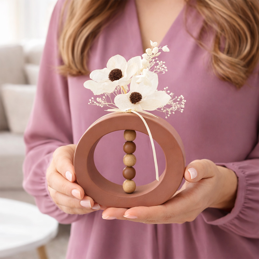 Búcsúajándék pedagógusoknak - természetes design váza