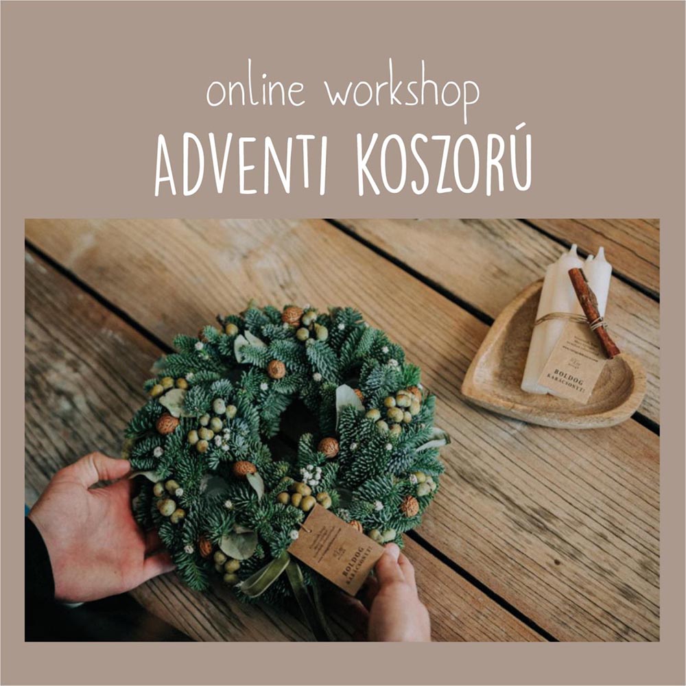 Online workshop - adventi koszorú