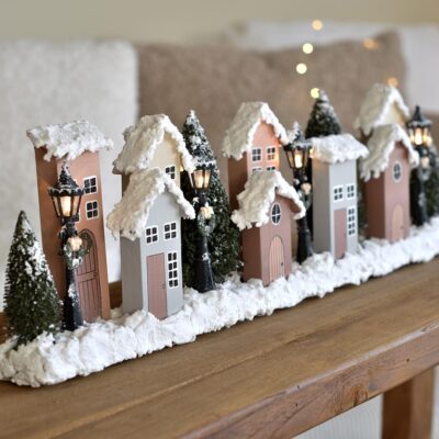 Karácsonyi kisváros dekoráció