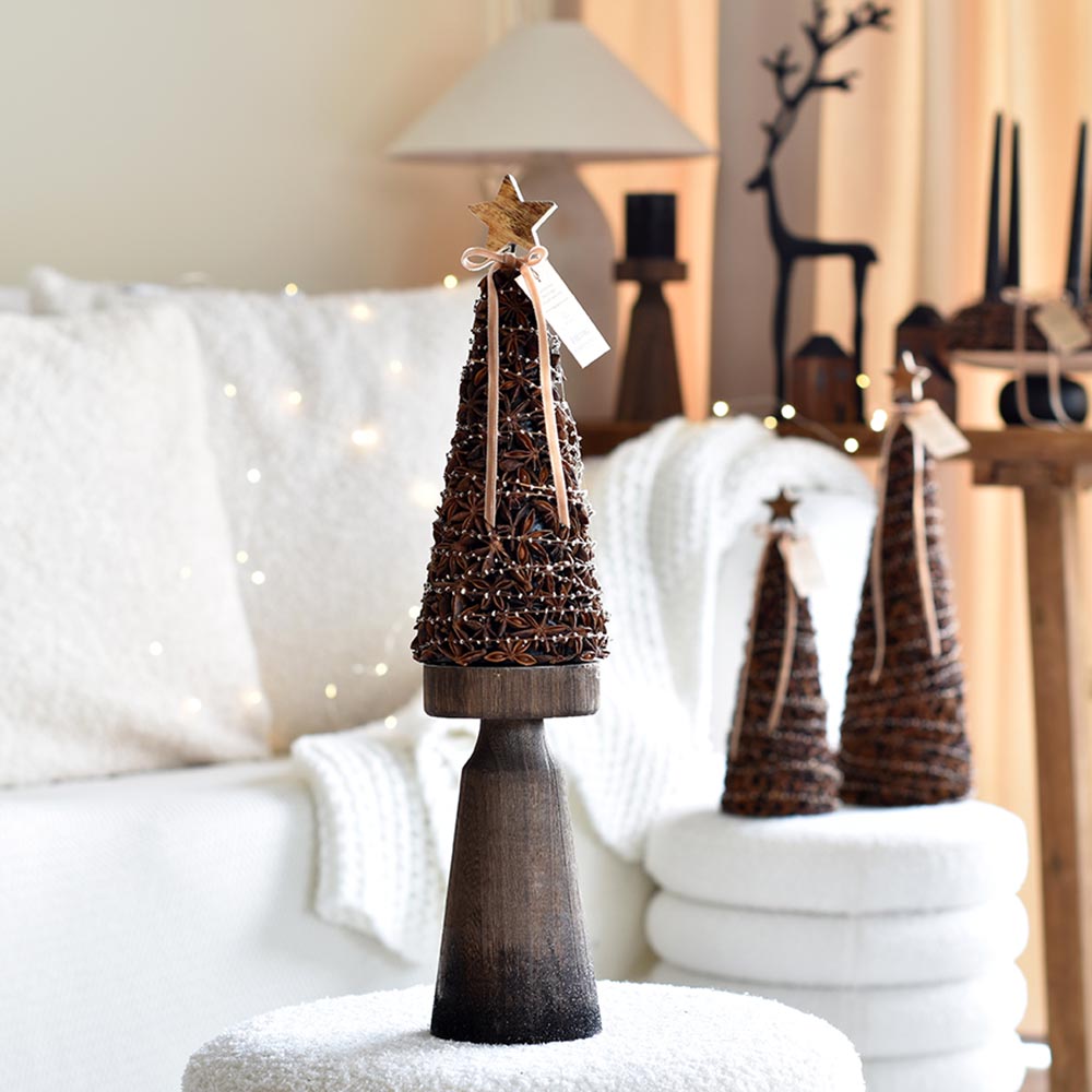 Természetes karácsonyi dekoráció - ánizs kúp