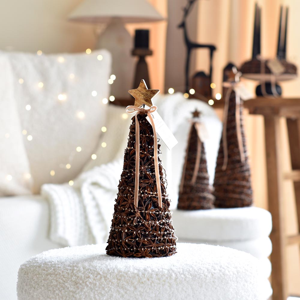 Természetes karácsonyi dekoráció - ánizs kúp