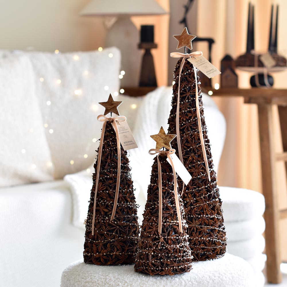 Természetes karácsonyi dekoráció - ánizs kúp