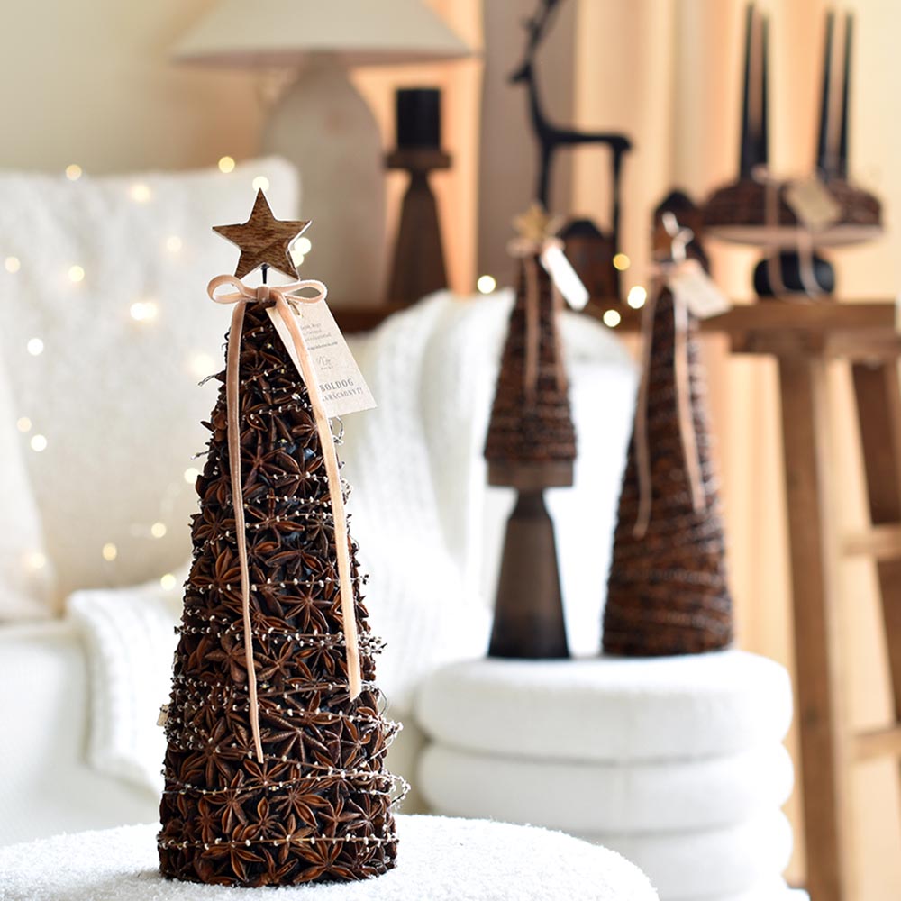 Természetes karácsonyi dekoráció - ánizs kúp