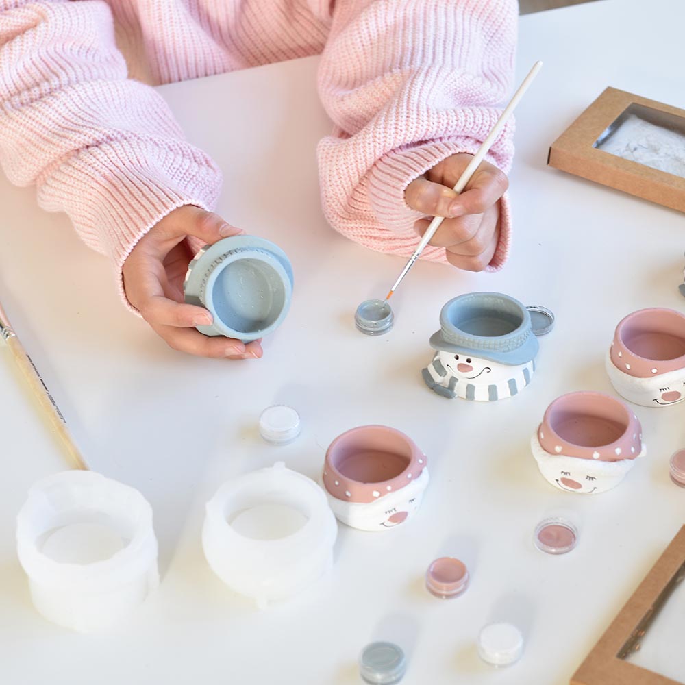 Ajándék készítő szett - hóember pár