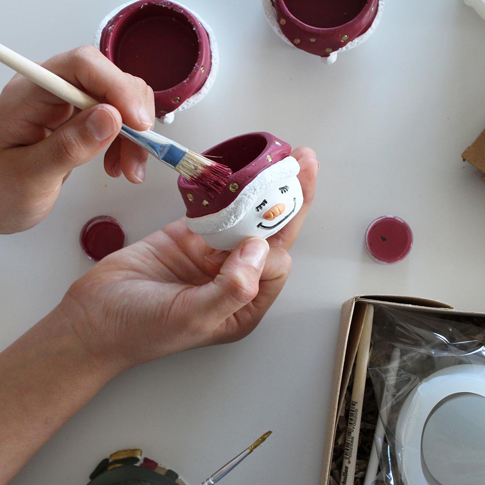 Ajándék készítő szett - hóember pár