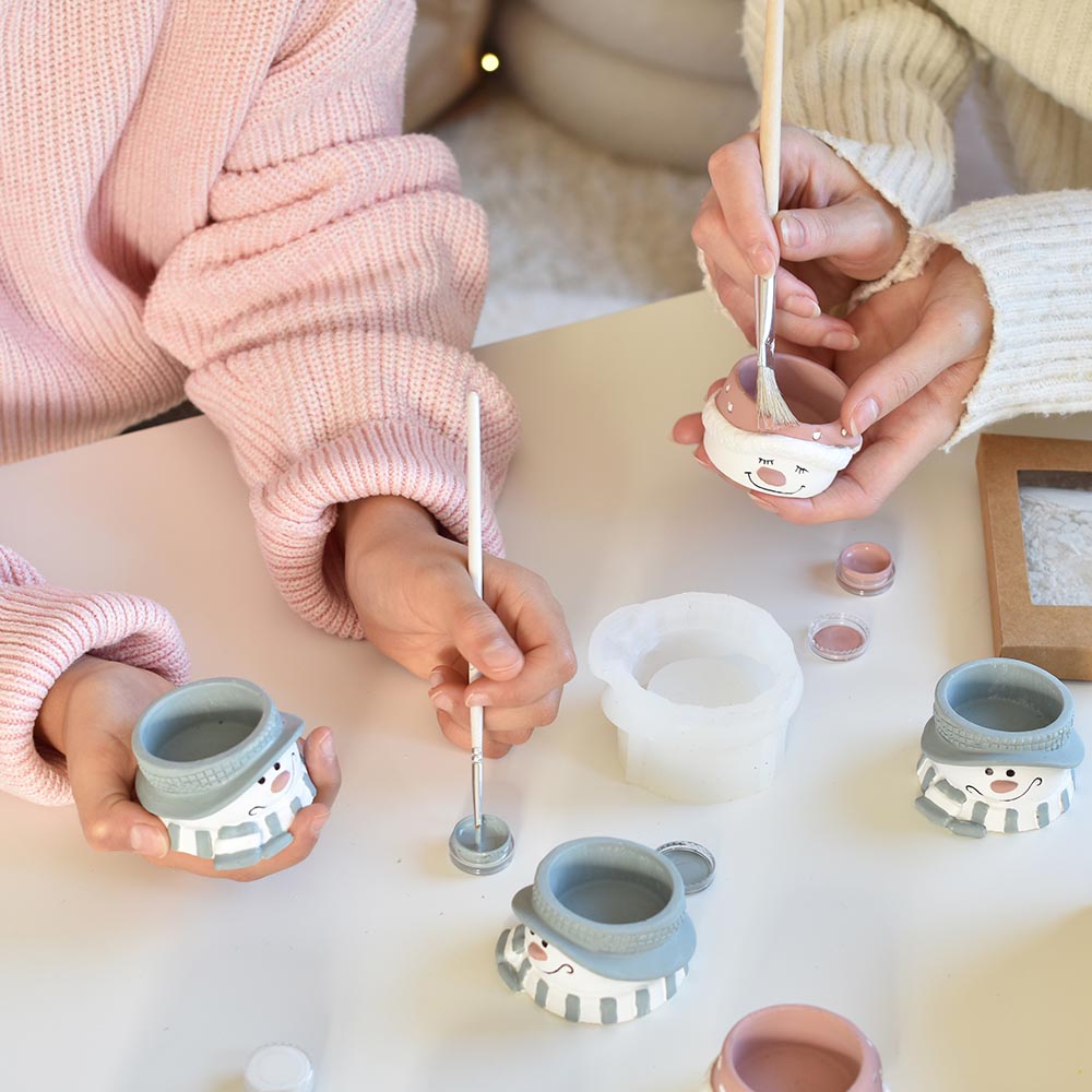 Ajándék készítő szett - hóember pár