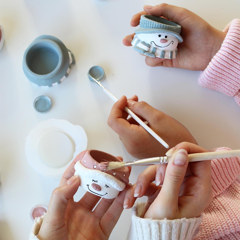 Ajándék készítő szett - hóember pár