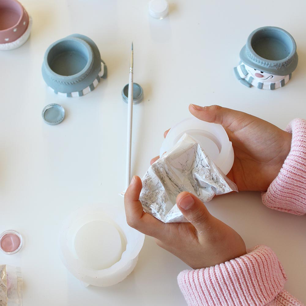 Ajándék készítő szett - hóember pár