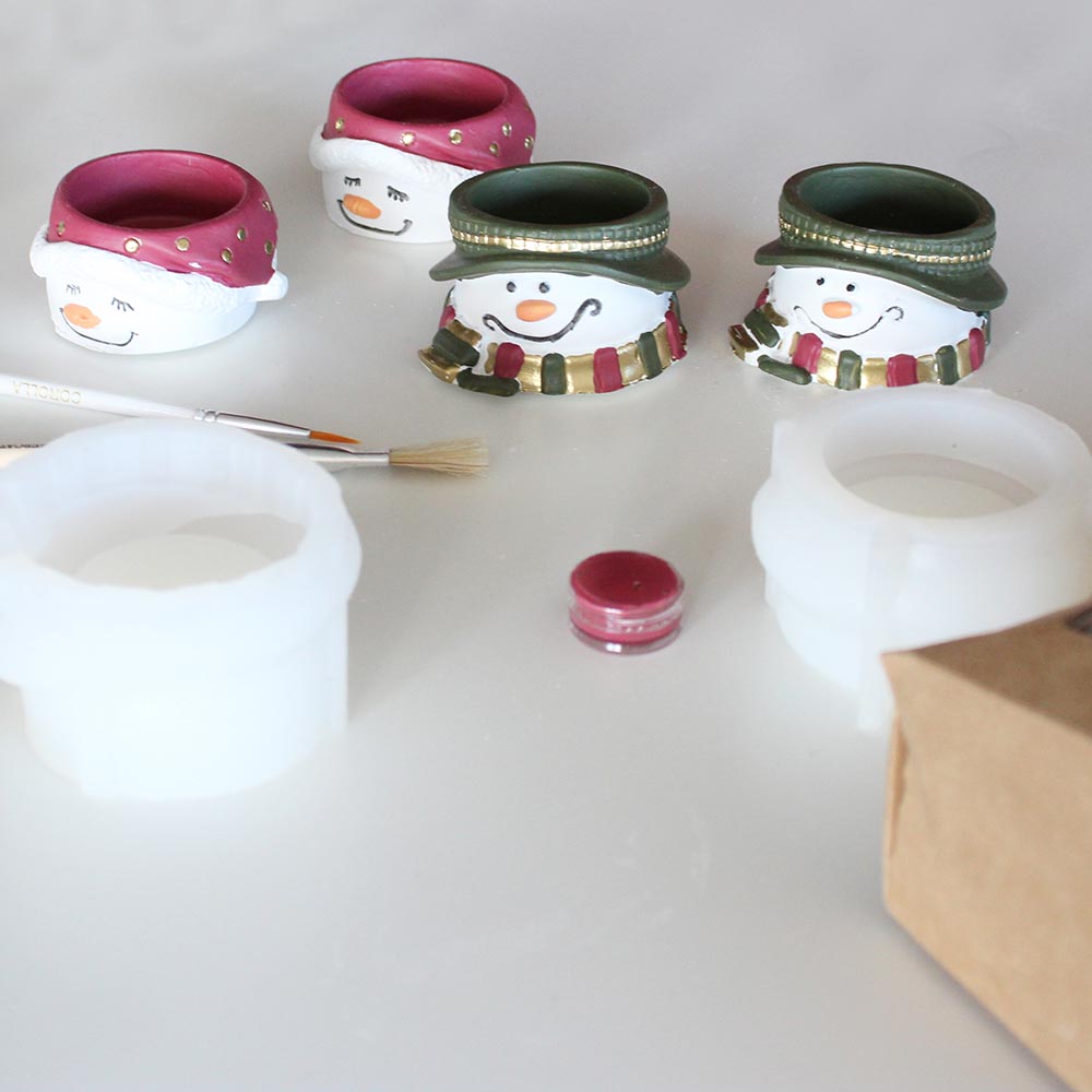 Ajándék készítő szett - hóember pár