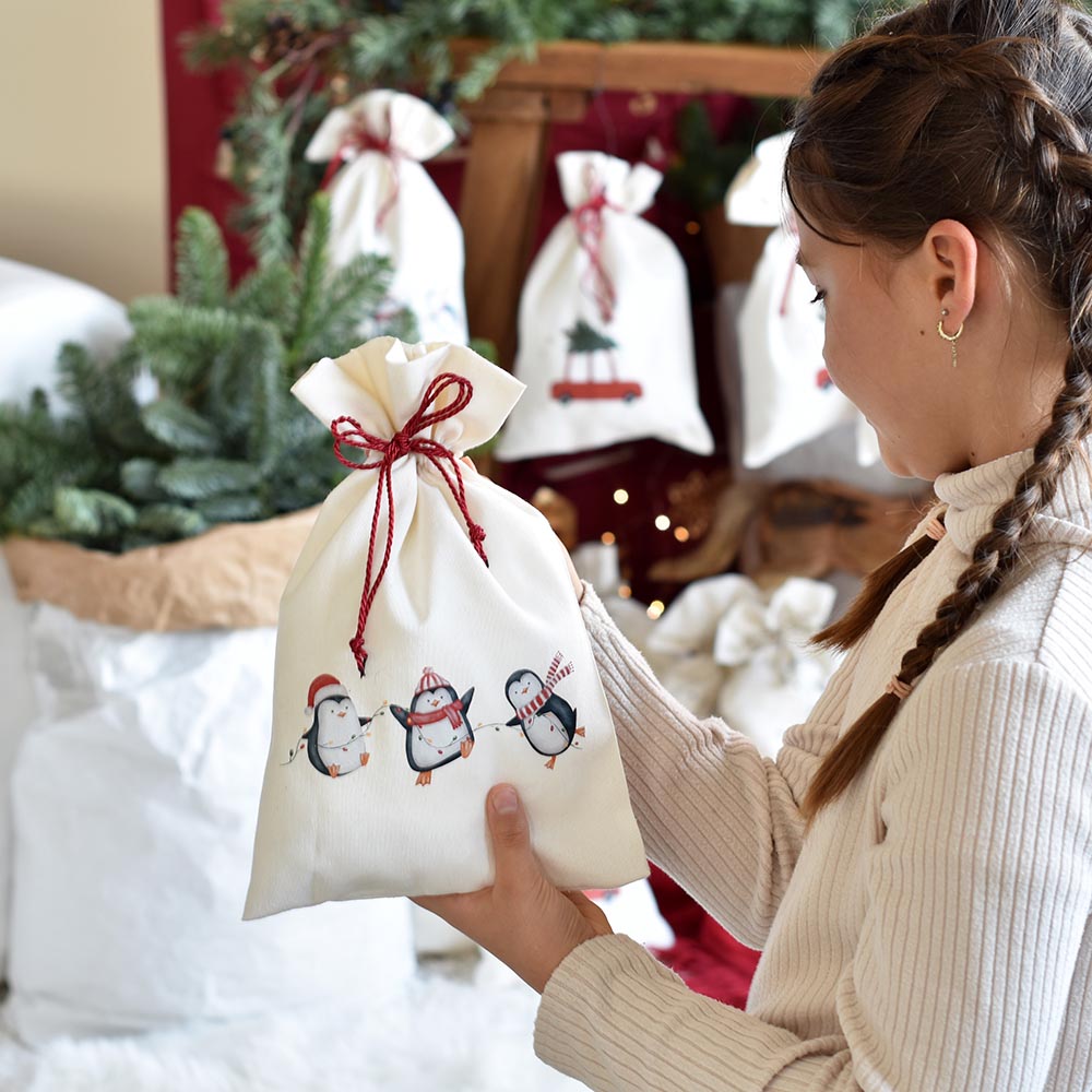 Mikulás zsák egyedi névvel