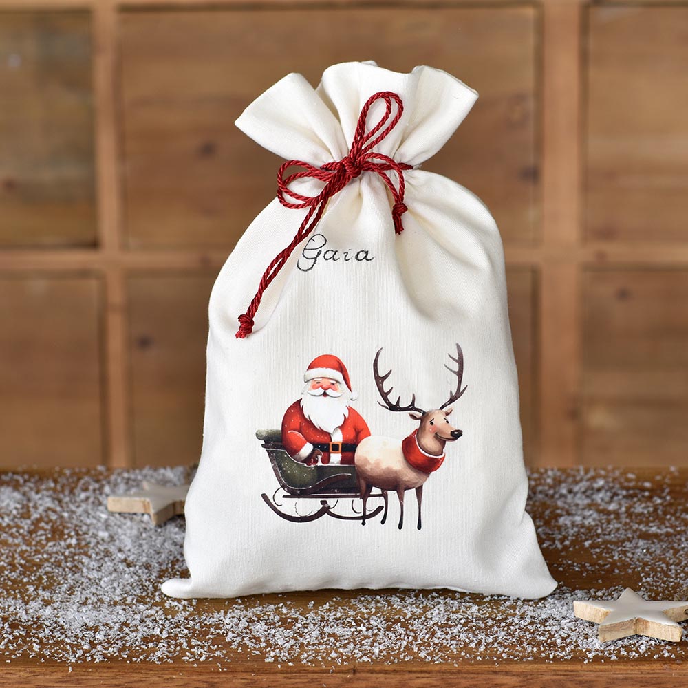 Mikulás zsák egyedi névvel