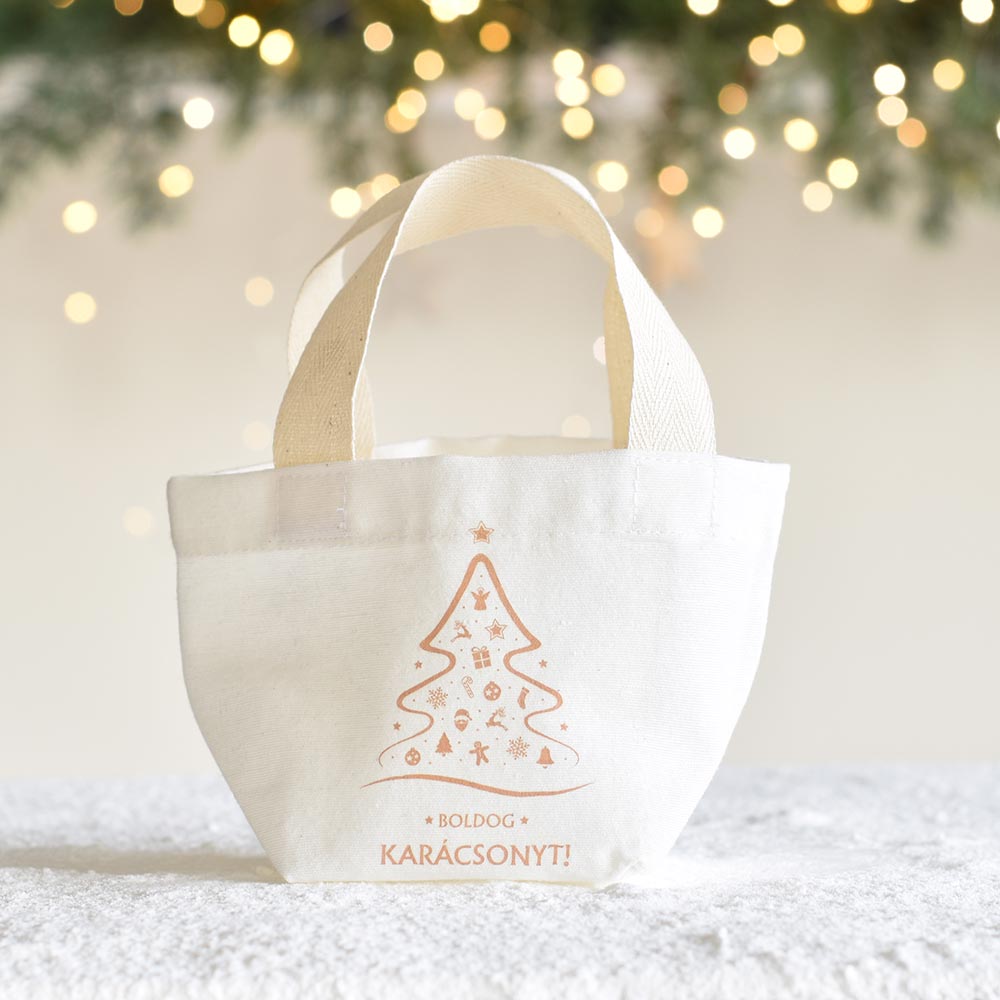 Karácsonyi ajándékoknak design-os vászon szütyő - magyar feliratos - Image 15