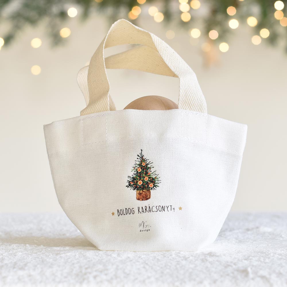 Karácsonyi ajándékoknak design-os vászon szütyő - magyar feliratos - Image 17