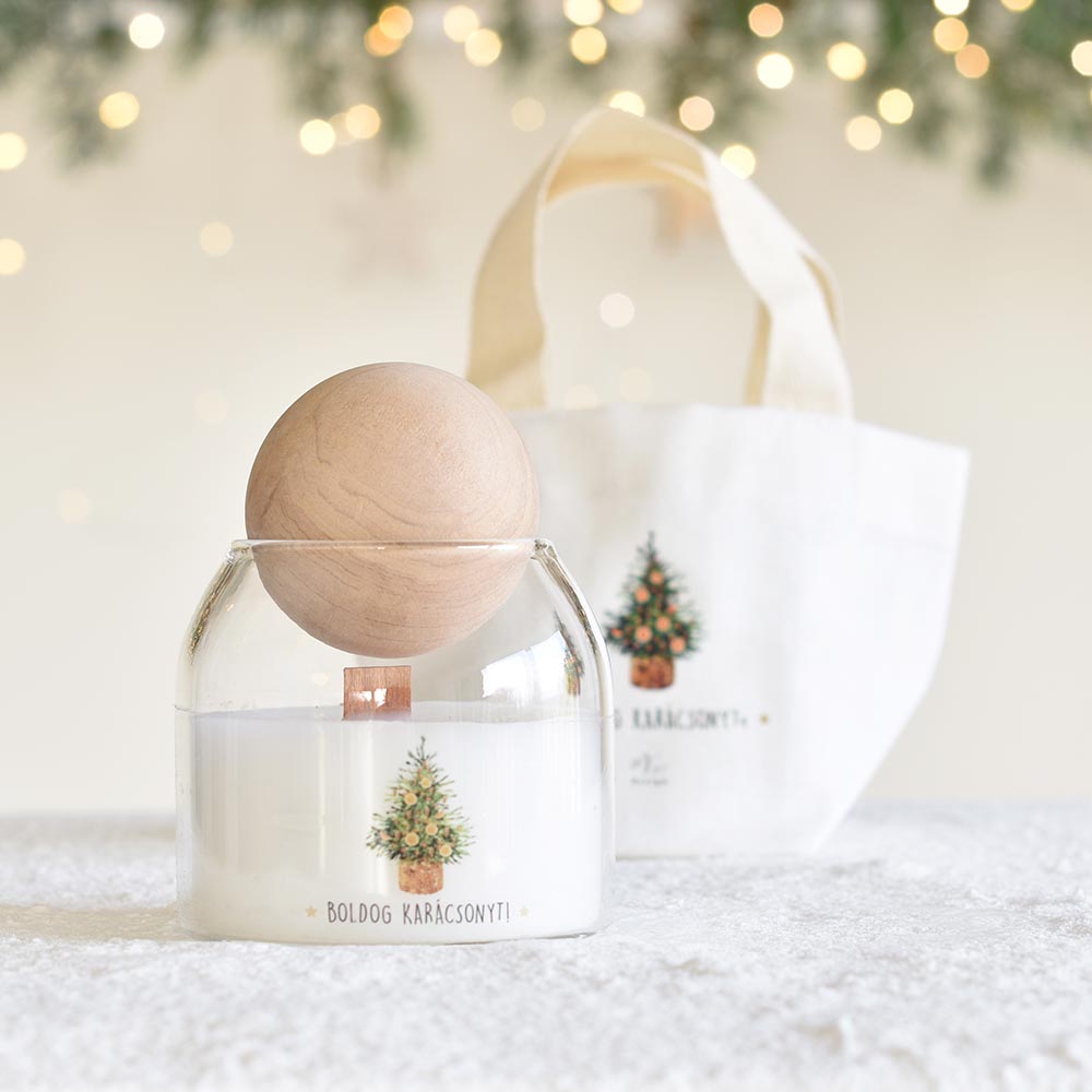 Karácsonyi ajándékoknak design-os vászon szütyő - magyar feliratos - Image 35