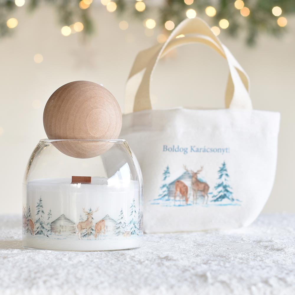 Karácsonyi ajándékoknak design-os vászon szütyő - magyar feliratos - Image 36