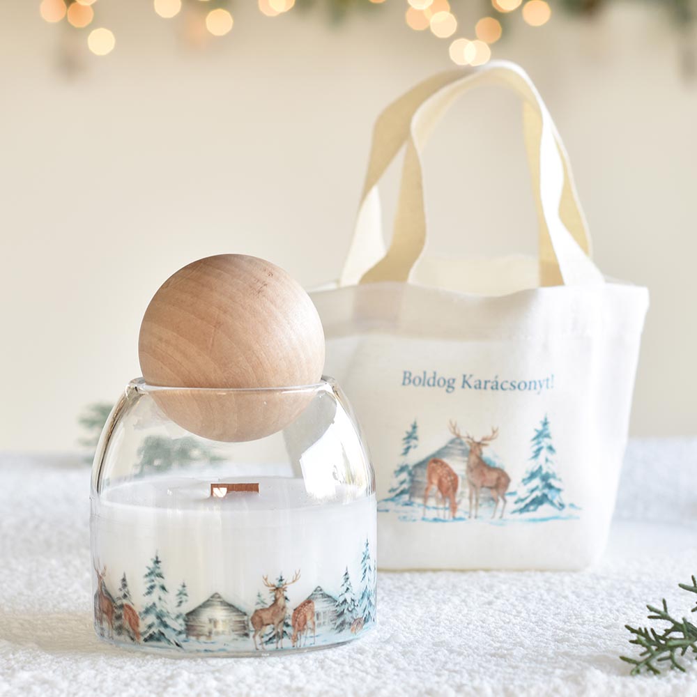 Karácsonyi ajándékoknak design-os vászon szütyő - magyar feliratos - Image 40