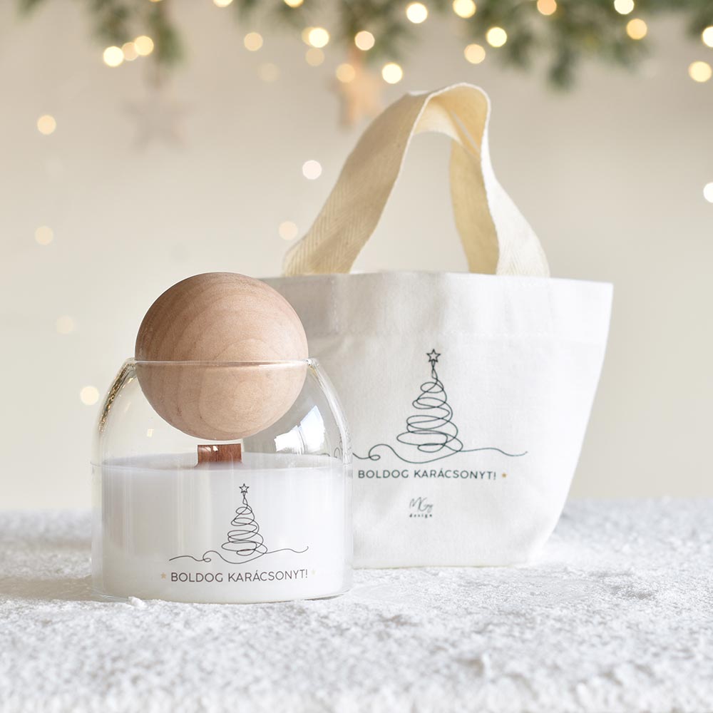 Karácsonyi ajándékoknak design-os vászon szütyő - magyar feliratos - Image 33