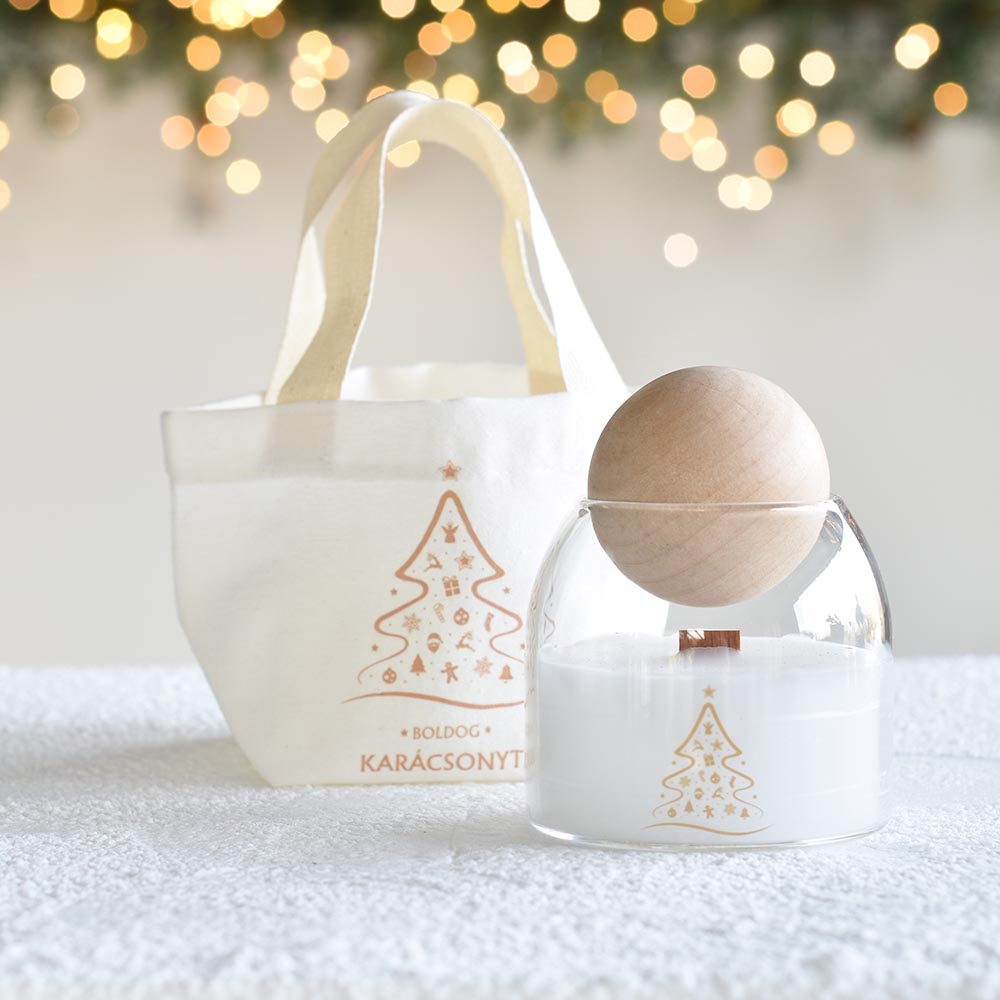 Karácsonyi ajándékoknak design-os vászon szütyő - magyar feliratos - Image 37