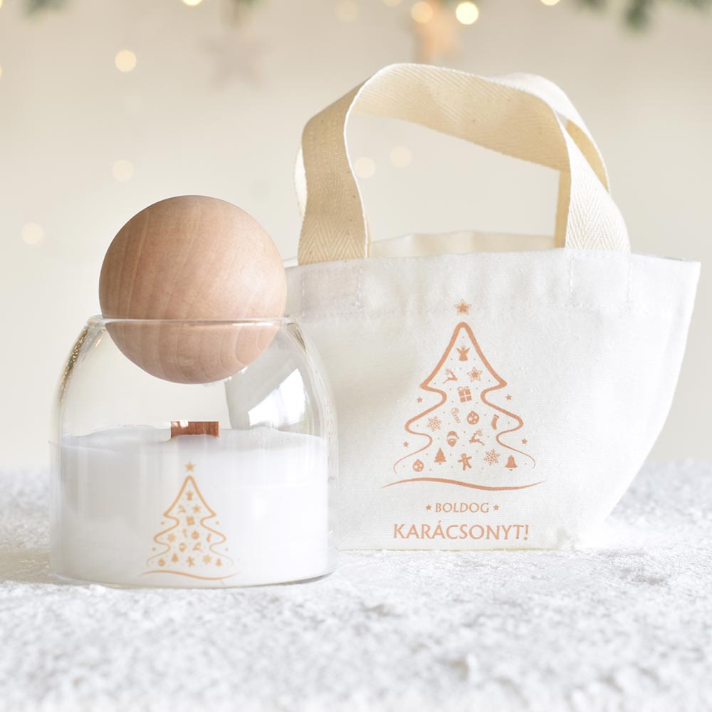 Karácsonyi ajándékoknak design-os vászon szütyő - magyar feliratos - Image 34