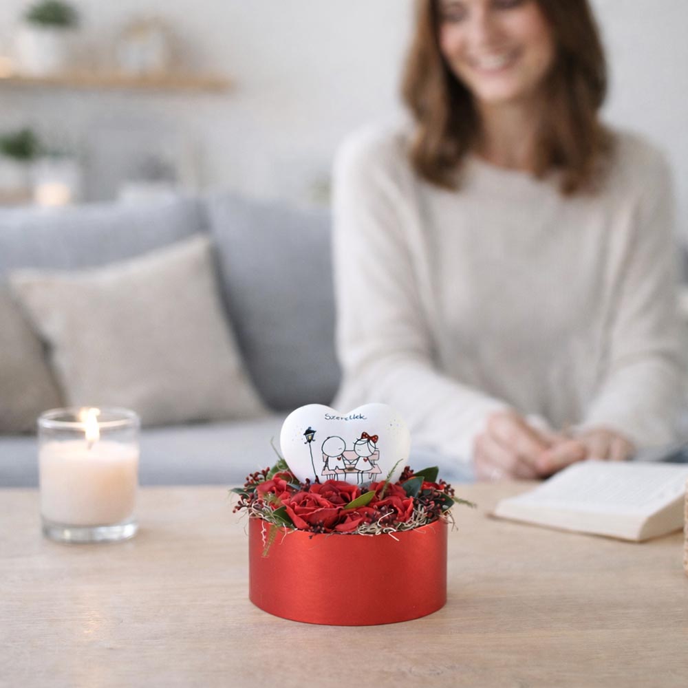 Egyedi Valentin-napi ajándék nőknek - rózsadoboz - Image 4