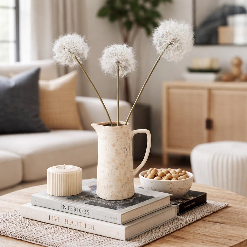 Vintage stílusú kerámia kancsó