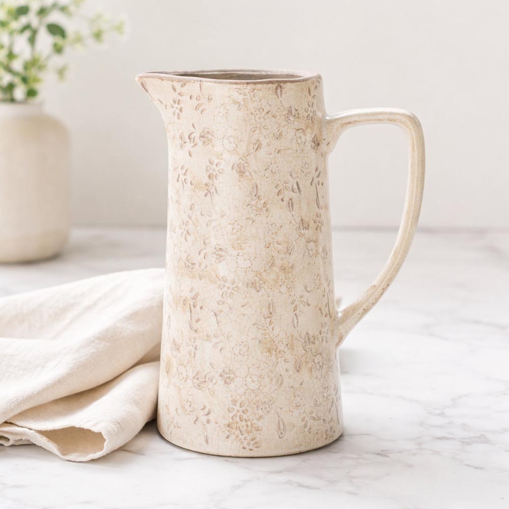 Vintage stílusú kerámia kancsó