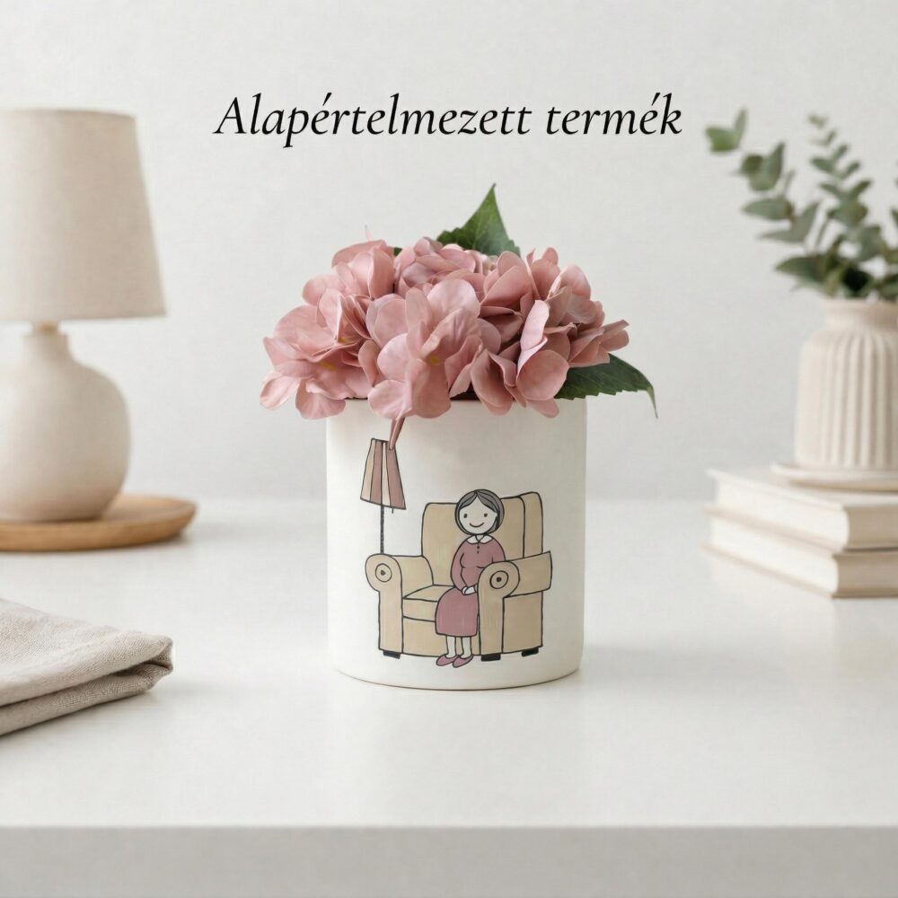 Anyák napi ajándék mamának - kaspó virággal