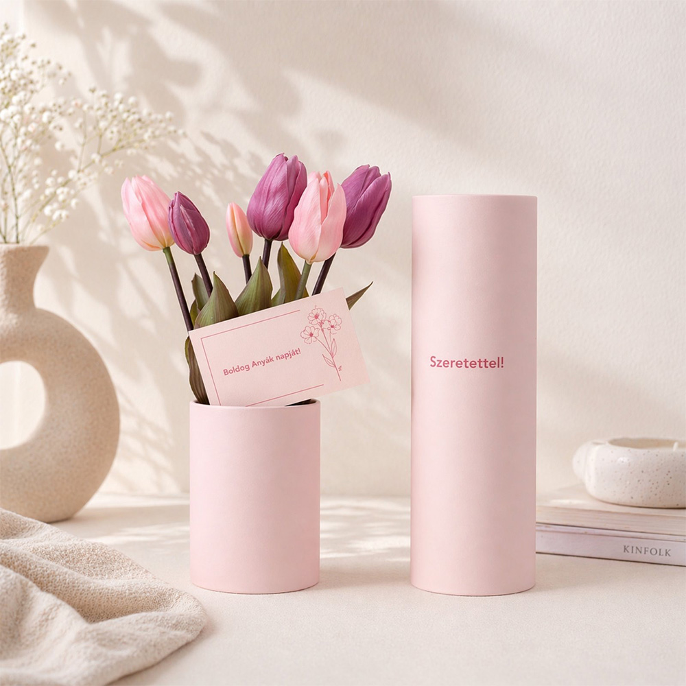 Alternative view of Elegáns ballagási ajándék - tulipán díszdobozban