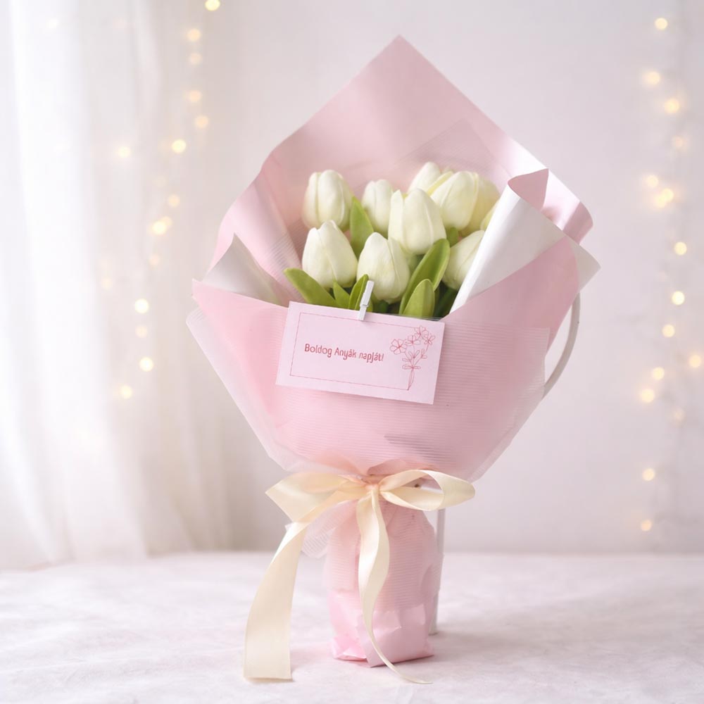 Anyák napi tulipán csokor