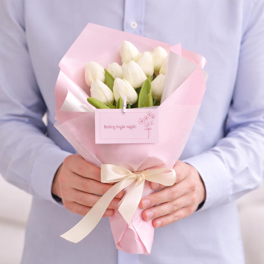 Anyák napi tulipán csokor