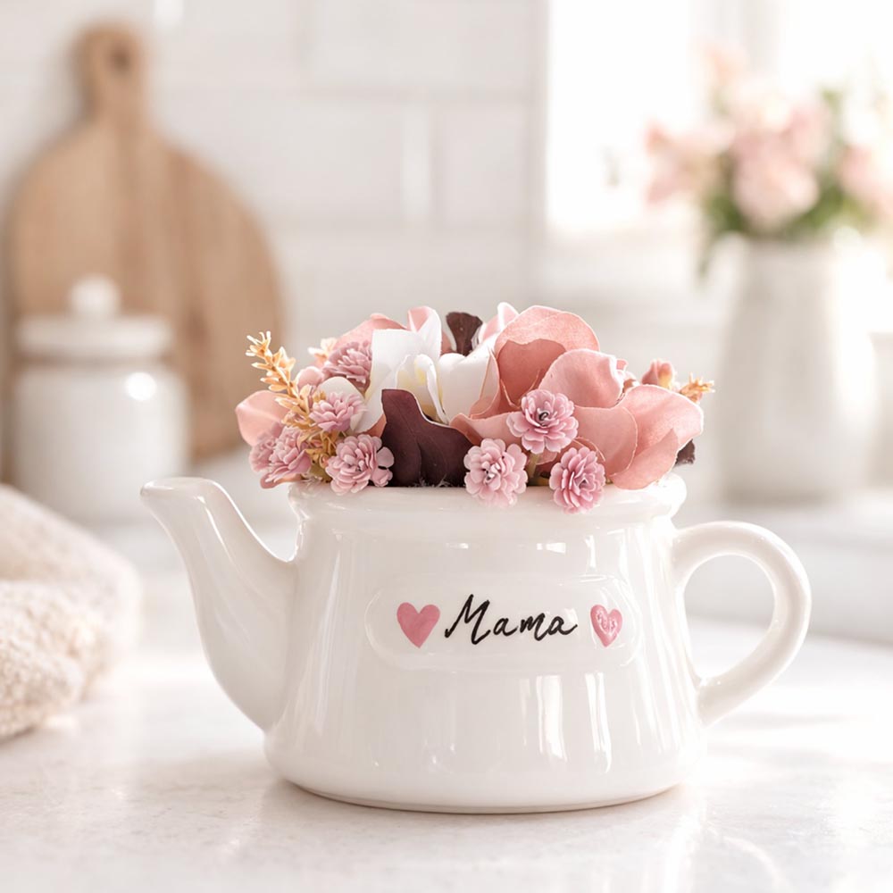Anyák napi virágos kancsó ajándék nagymamának