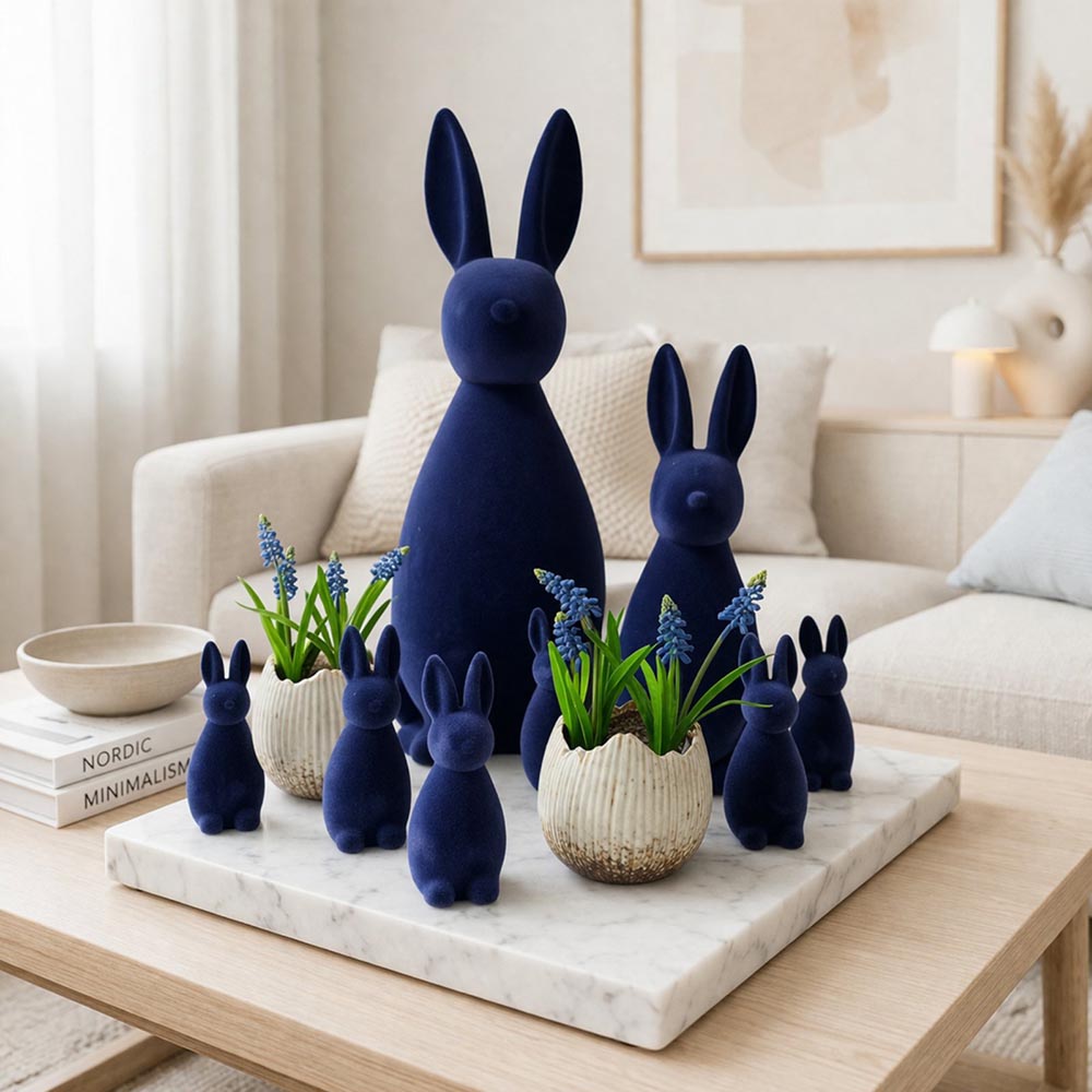 Dekorációs nyúl bársony hatással