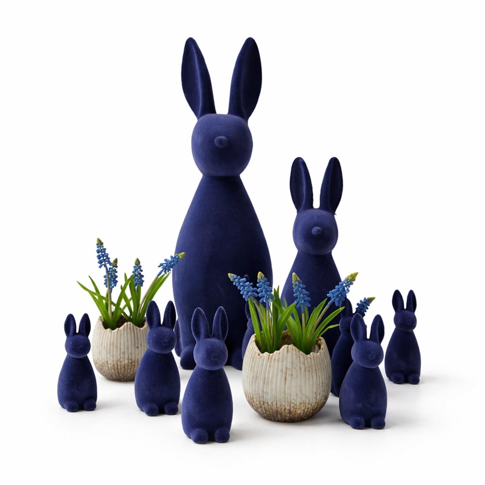 Alternative view of Dekorációs nyúl bársony hatással