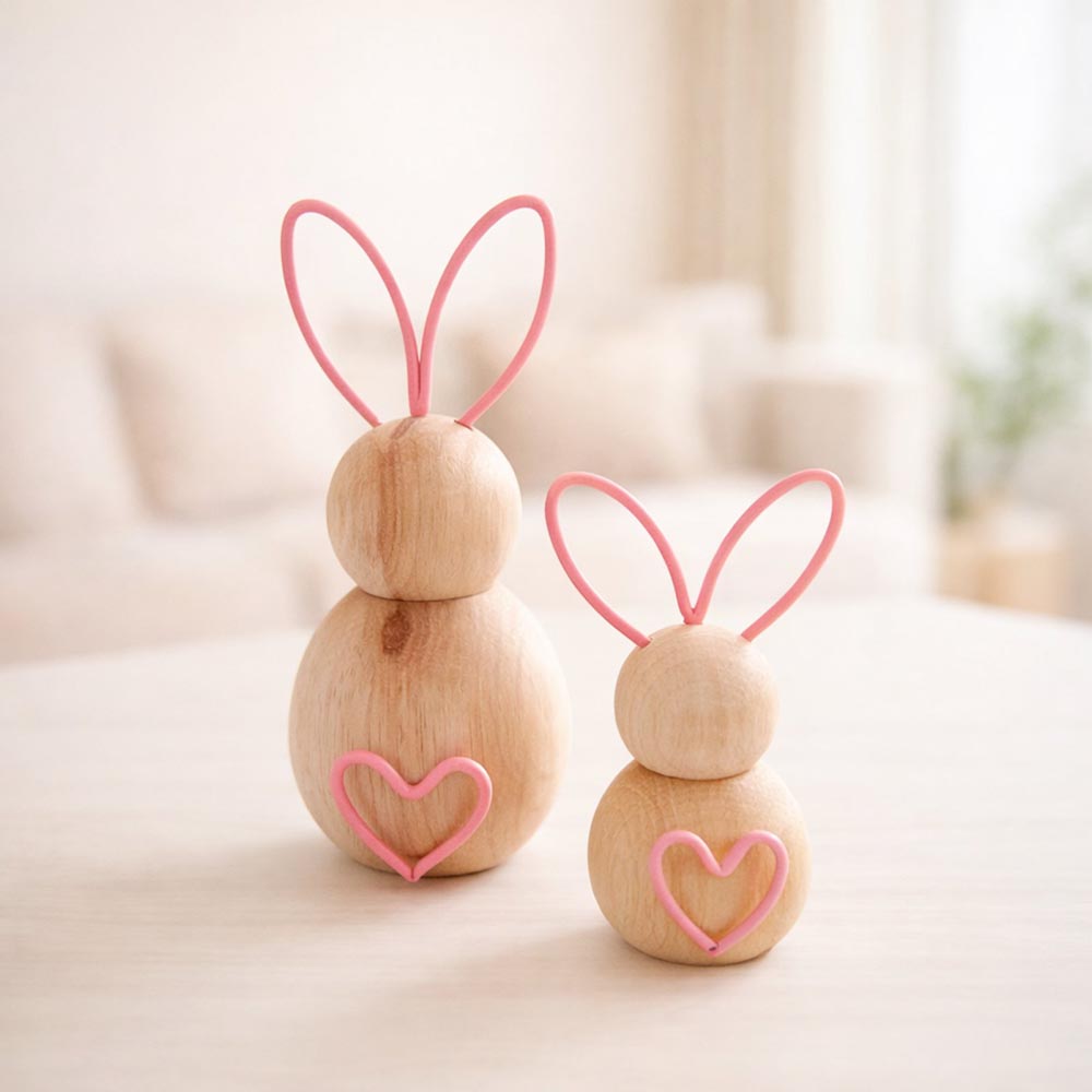 Alternative view of Fa nyuszi pár dekor