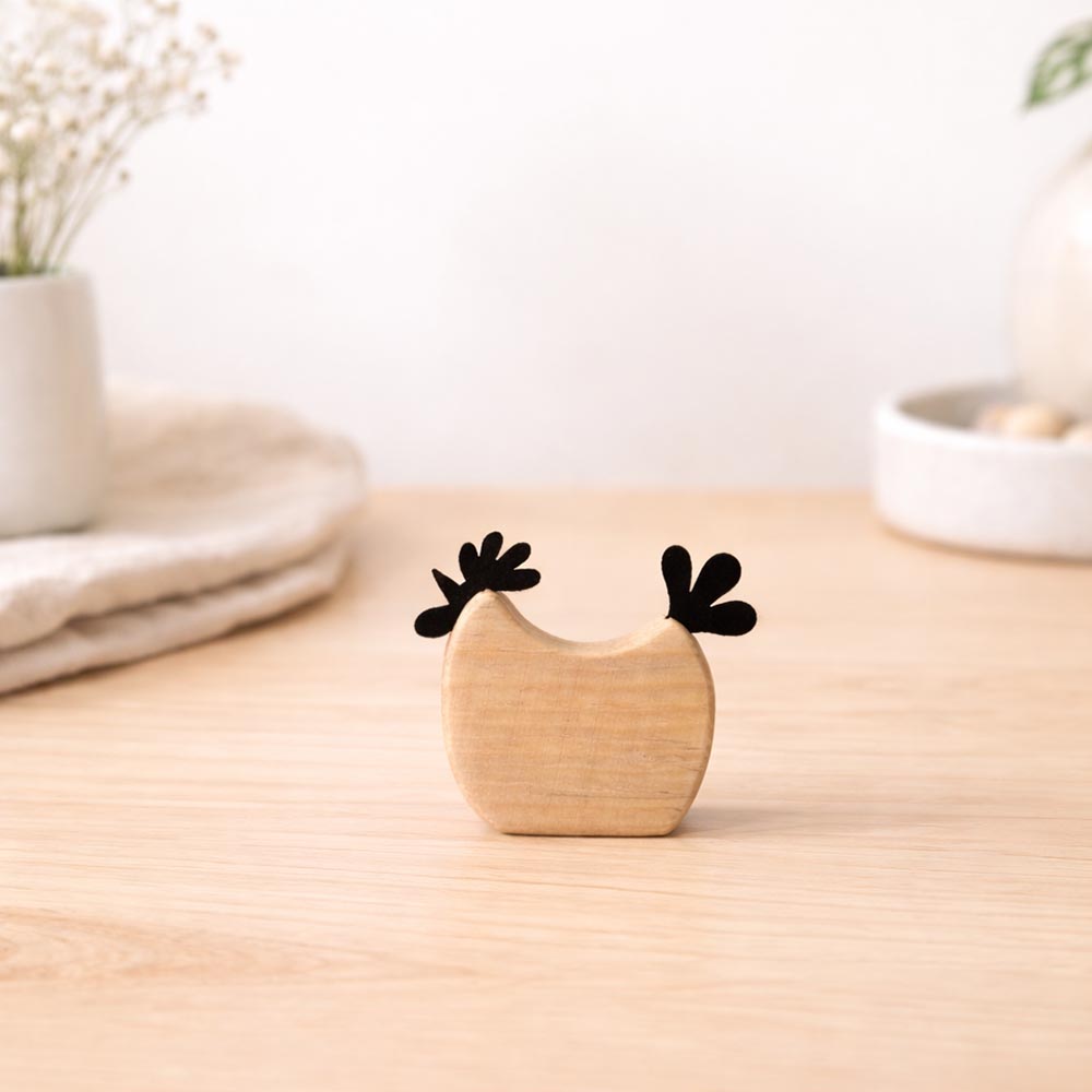 Fa tyúk és kakas dekor szett