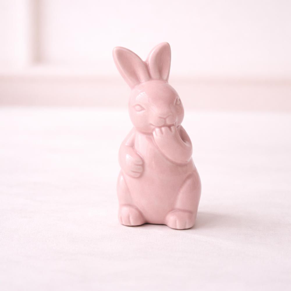 Alternative view of Kerámia nyuszi dekoráció - pasztell színekben