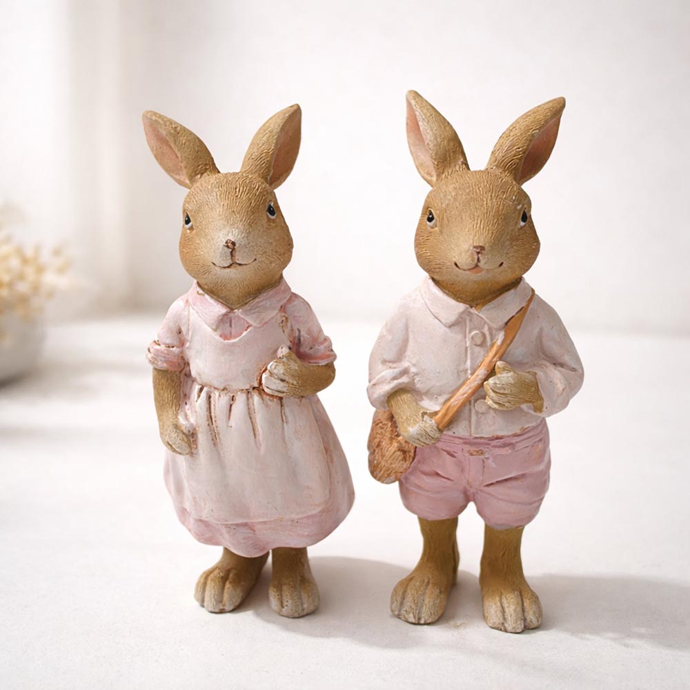 Nyuszi pár dekoráció