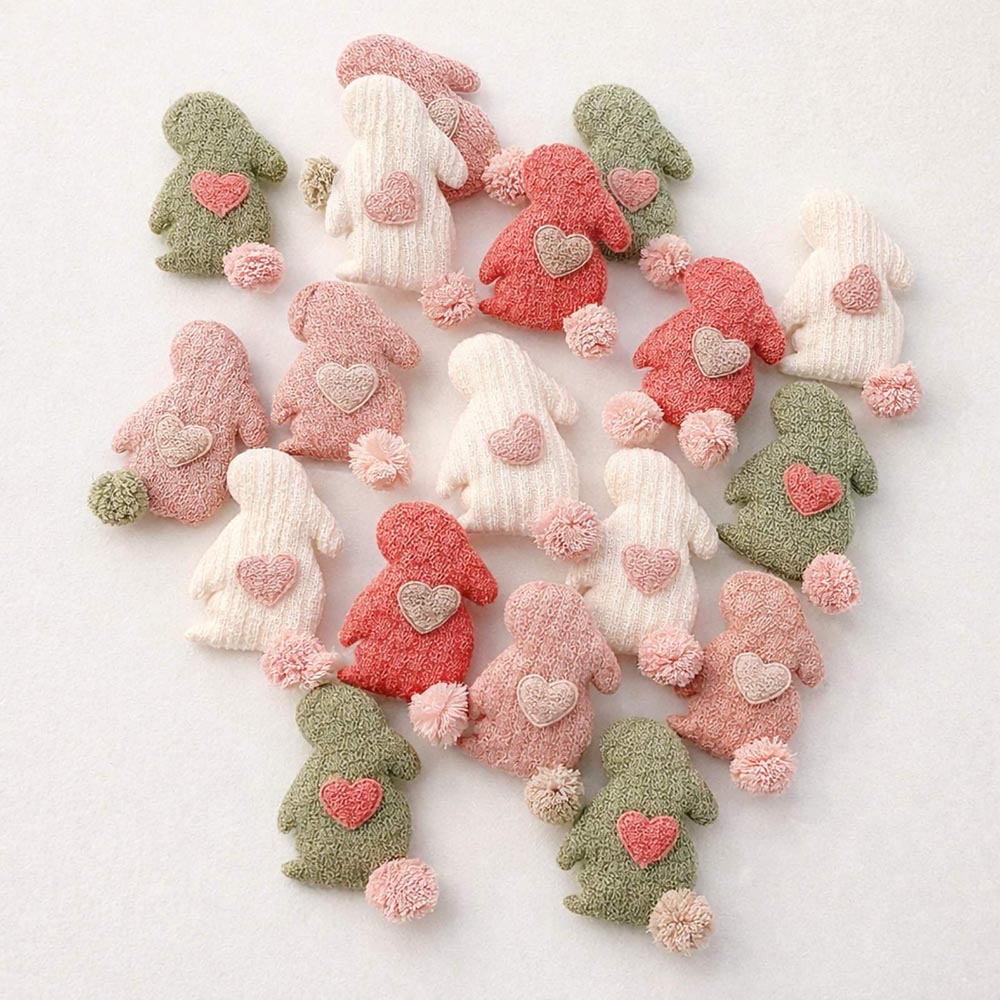 Alternative view of Textil nyuszi dekoráció - 4 db-os szett