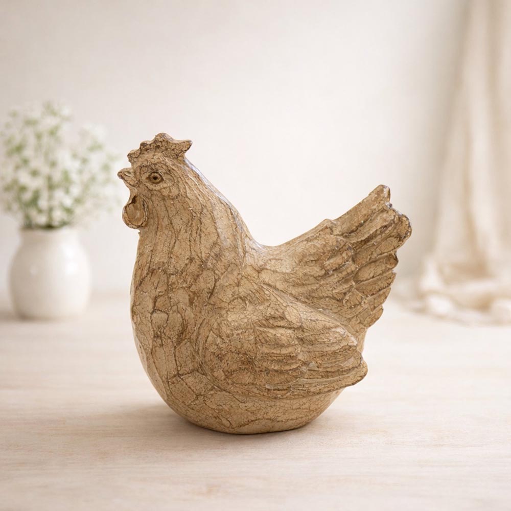 Dekor kakas és tyúk figura - több színben