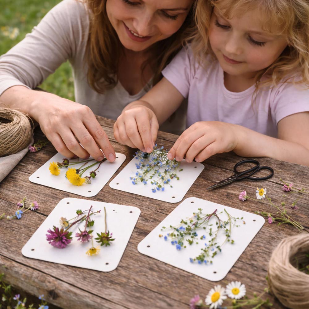 Alternative view of Anyák napi ajándék - virágprés egyedi felirattal