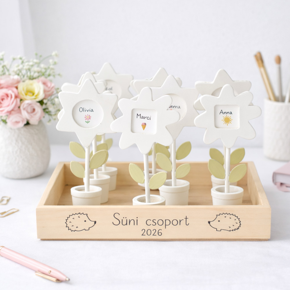 Csoportos ajándék óvó néniknek - virágoskert