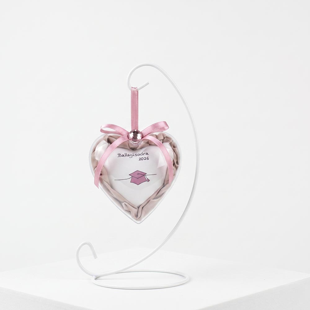 Egyedi ballagási ajándék plexi szívben