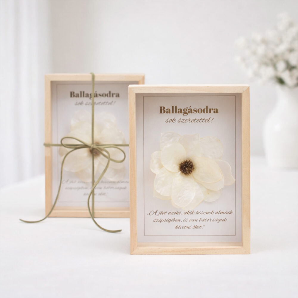 Elegáns ballagási ajándék - pénzvirág dobozban
