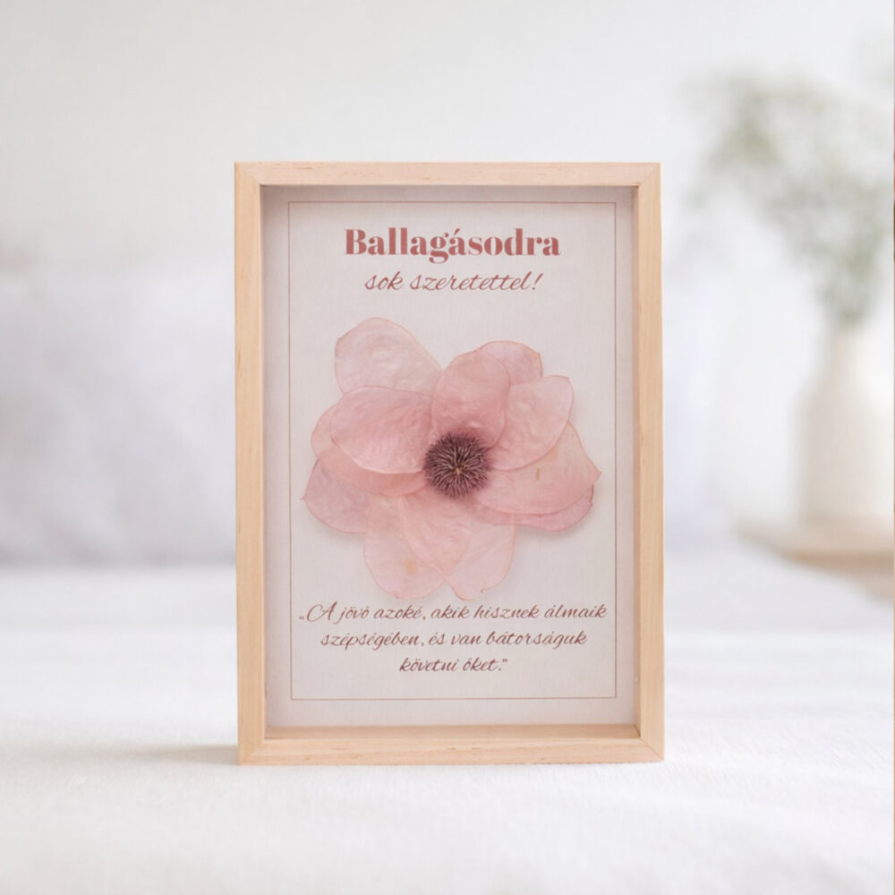 Elegáns ballagási ajándék - pénzvirág dobozban